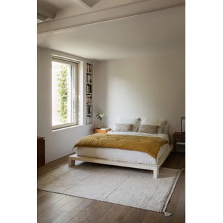 Krem periv/ručno rađen pamučan tepih 140x200 cm Bloom Natural – Lorena Canals
