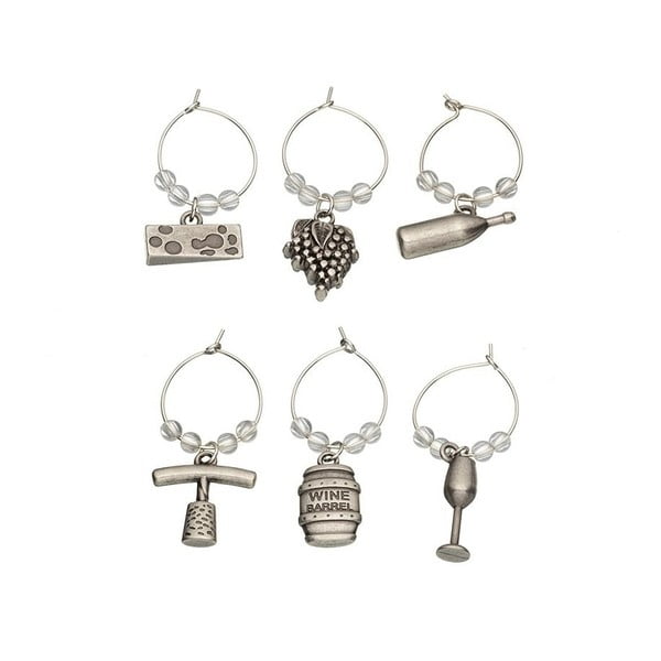 Set s 6 ukrasnih označivača čaša Kitchen Craft Bar Craft