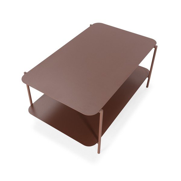 Metalni stolić za kavu boje terakote 58x90 cm Beatrix – MOME-image-2