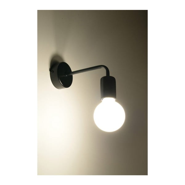 Crna zidna lampa Sollux Donato-image-3