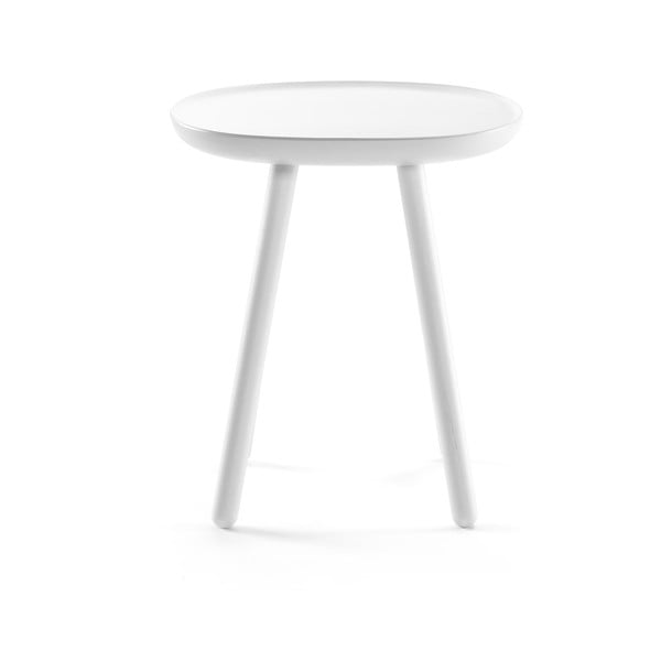 Bijeli stolić od prirodnog masivnog drveta EMKO Naïve, ø 45 cm-image-1