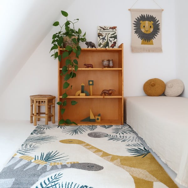 Bež dječji tepih 170x120 cm Sensaku - Nattiot-image-2