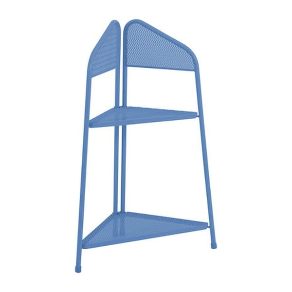 Plava metalna kutna polica za balkon Garden Pleasure MWH, visina 100 cm