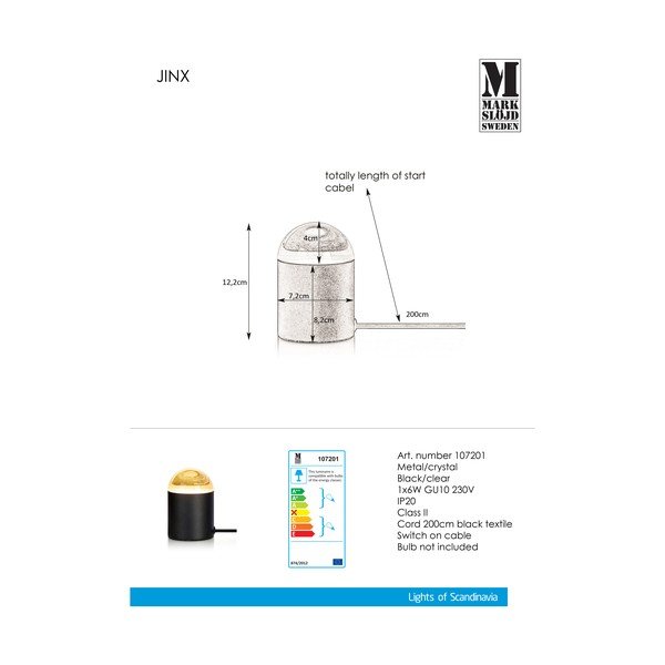 Crna stolna lampa Markslöjd Jinx-image-1