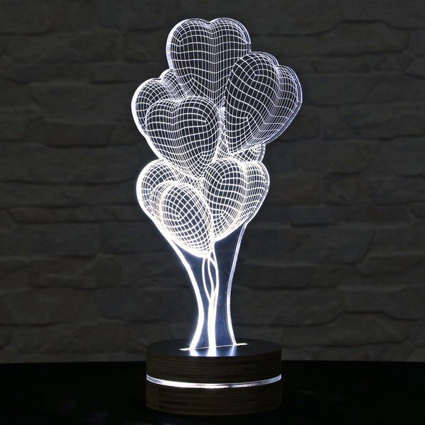 3D stolna lampa Heart Ballons-image-2