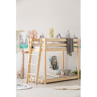 Dječji krevet na kat od borovine 90x200 cm CLPB - Adeko