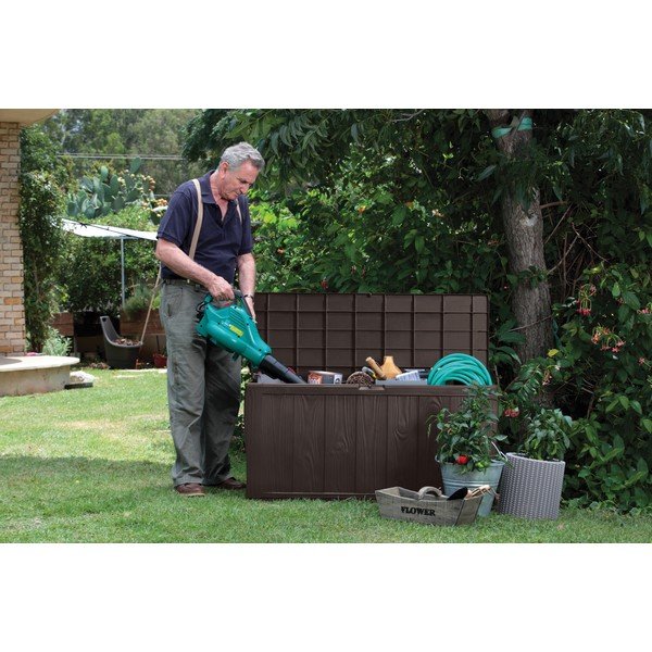 Tamno smeđa plastična vrtna kutija za pohranu Sherwood – Keter-image-2