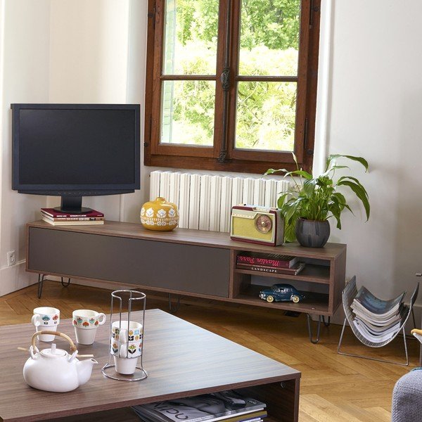 Sivi TV stol TemaHome Aero-image-1