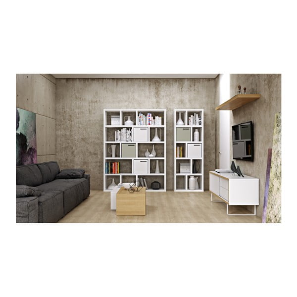 Bijela biblioteka 150x198 cm Berlin – TemaHome-image-4