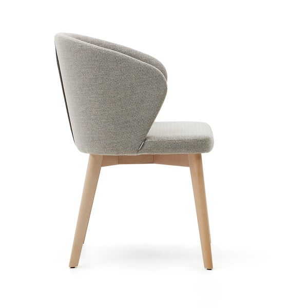 Bež podstavljena blagovaonska stolica Darice – Kave Home-image-3