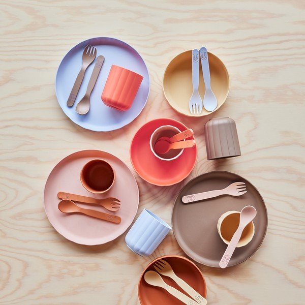 Plastičan dječji set posuđa 2 kom Pullo – OYOY Mini-image-2