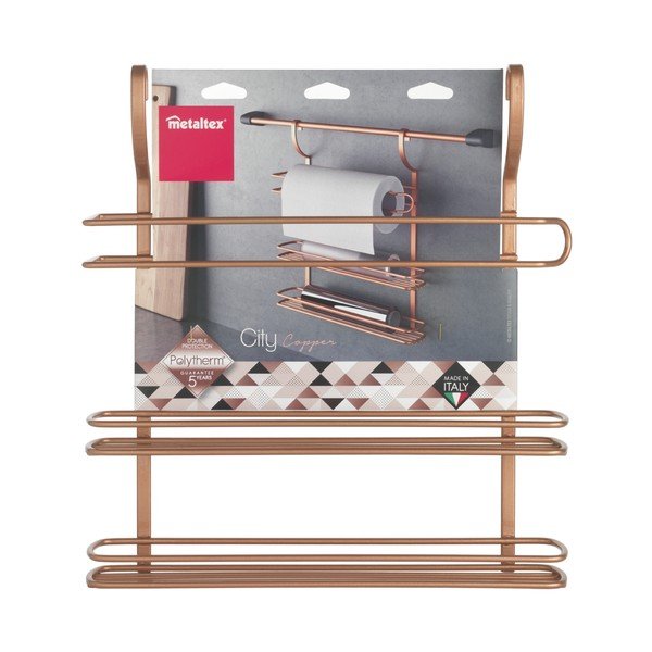 Viseća troetažna polica za kupaonicu Metaltex Copper-image-1