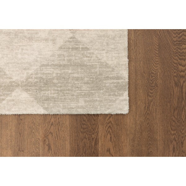 Bež vunen tepih 133x190 cm Agnus Checkered – Agnella-image-4