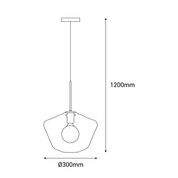 Viseća lampa SULION Astrid, visina 120 cm-image-2