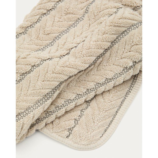 Bež pamučan ručnik od frotira 50x90 cm Rune – Kave Home-image-2