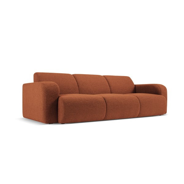Smeđa sofa od bouclé tkanine 235 cm Molino – Micadoni Home-image-2