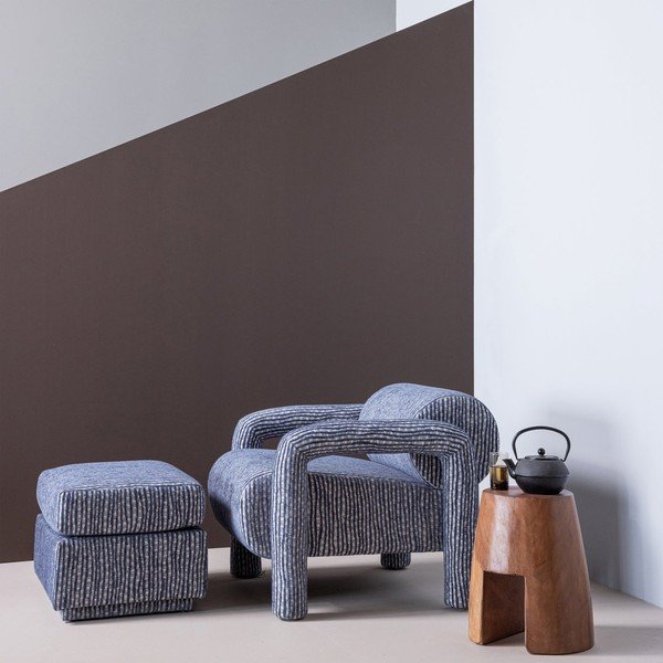 Prljavo plavi podstavljeni tabure Lou – WOOOD-image-3