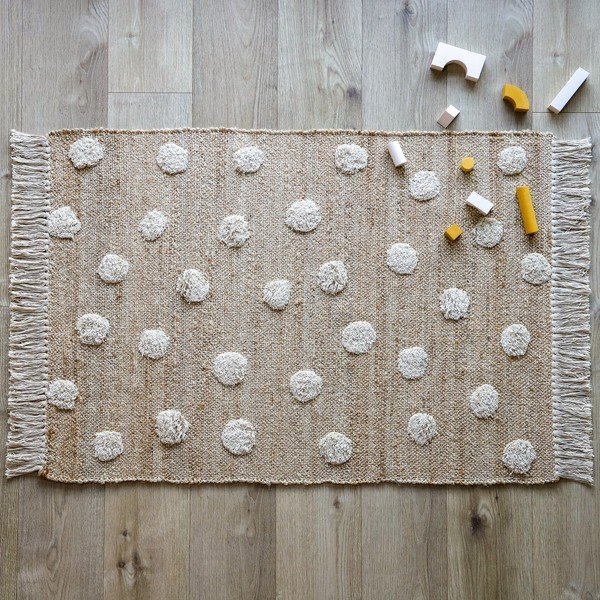 Ručno rađen tepih od mješavine jute i pamuka Nattiot Nop, 100 x 150 cm-image-3