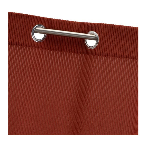 Zavjesa od samta boja terakote 140x260 cm Merely – Casa Selección-image-3