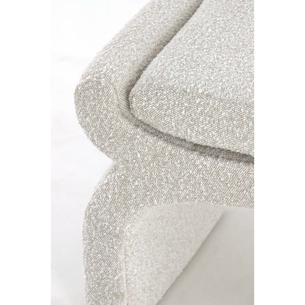 Krem klupa od bouclé tkanine Nafya – Light & Living-image-4