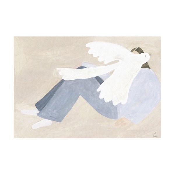 Plakat 70x50 cm Bright Bird – Clara Schicketanz – The Poster Club