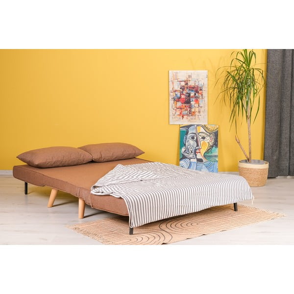 Smeđa sklopiva sofa 120 cm Folde – Artie-image-4