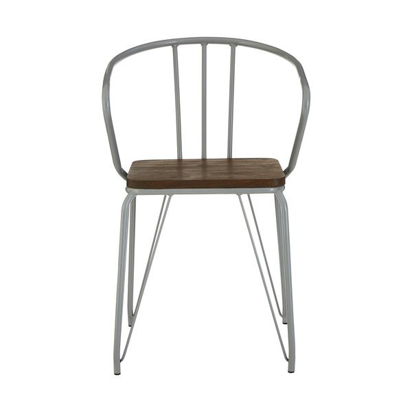 Siva/u tamnoj prirodnoj boji blagovaonska stolica od čvrstog brijesta District – Premier Housewares-image-2