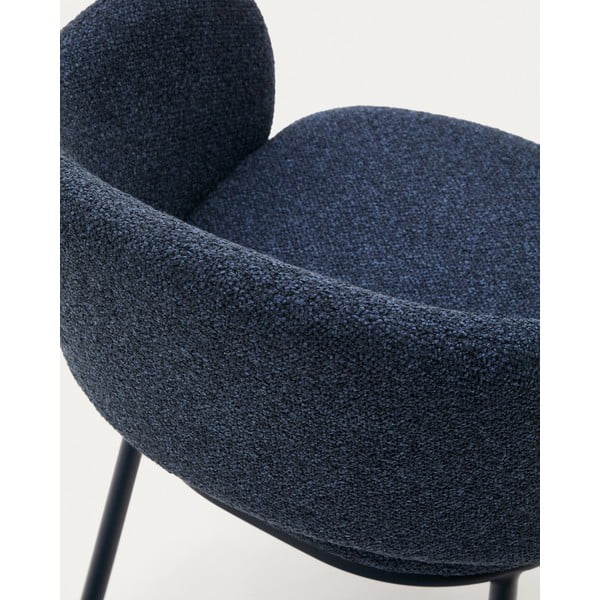 Tamno plava podstavljena blagovaonska stolica Maina – Kave Home-image-2