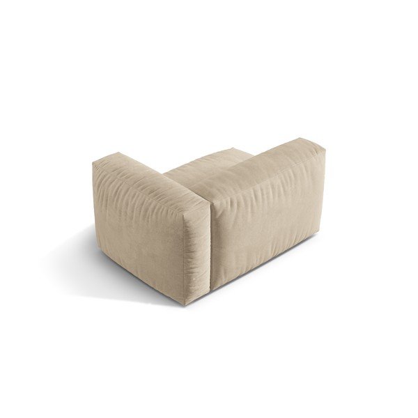 Bež baršunasti modularna sjedeća garnitura (s desnim kutom) Martina – Micadoni -image-2