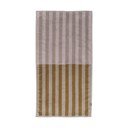 Smeđe-bež ručnik od organskog pamuka 50x90 cm Disorder - Mette Ditmer Denmark