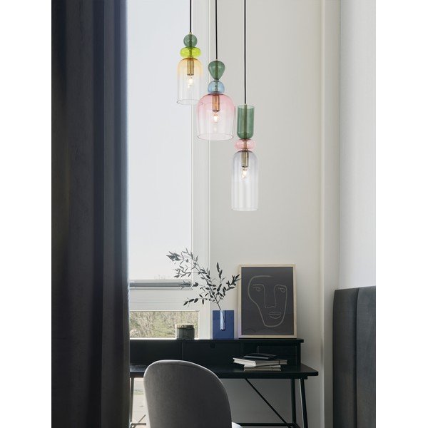 Staklena viseća svjetiljka u zlatnoj boji ø 42 cm Murano – Nova Luce-image-4
