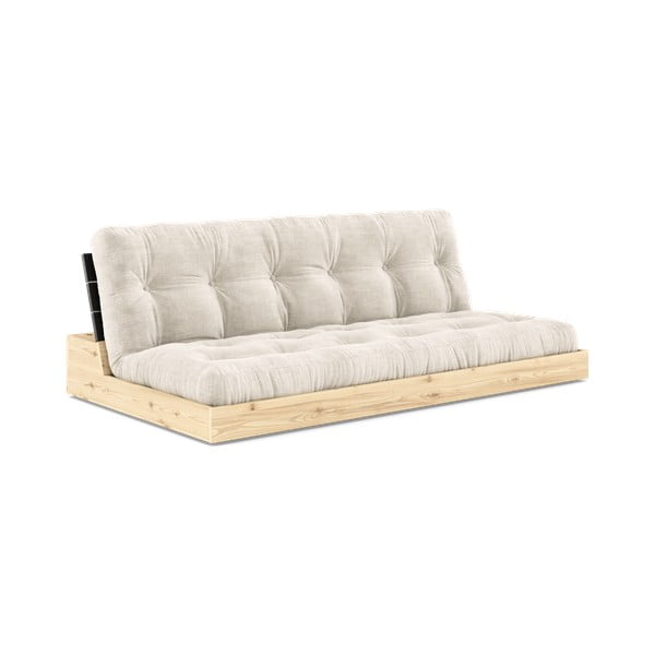 Bijela sklopiva sofa od samta 196 cm Base – Karup Design