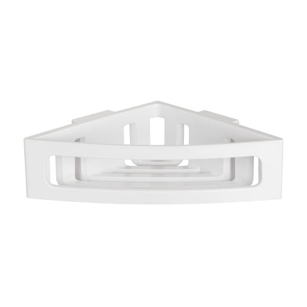 Bijela kutna plastična kupaonska polica Bralia - Wenko-image-3