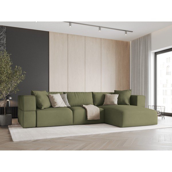 Svijetlo zelena kutna garnitura (s desnim kutom) Esther – Milo Casa-image-1