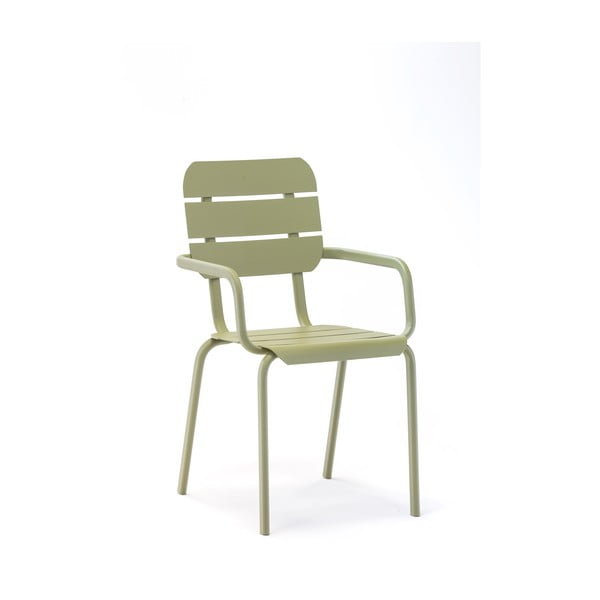Zelene metalne vrtne stolice u setu 4 kom Alicante – Ezeis
