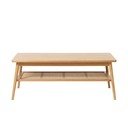 Stolić za kavu s pločom stola u dekoru hrasta u prirodnoj boji 60x120 cm Barrali – Unique Furniture