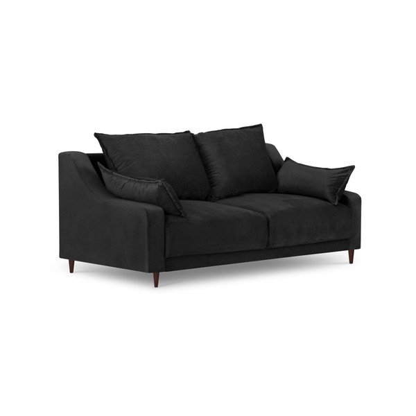 Kauč od crnog baršuna Mazzini Sofas Freesia, 150 cm-image-2