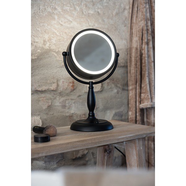 Mat crna stolna lampa sa staklenim sjenilom (visina 36 cm) Face – Markslöjd-image-3