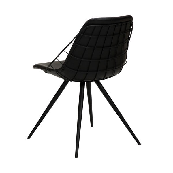 Crna blagovaonska stolica s imitacijom kože DAN-FORM Denmark Sway-image-3