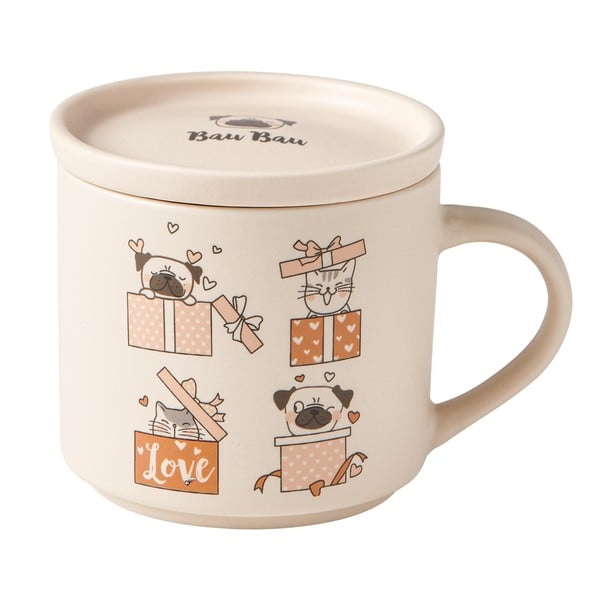 Bež/svjetlo smeđe porculanske šalice u setu 2 kom 35 ml – Brandani-image-1