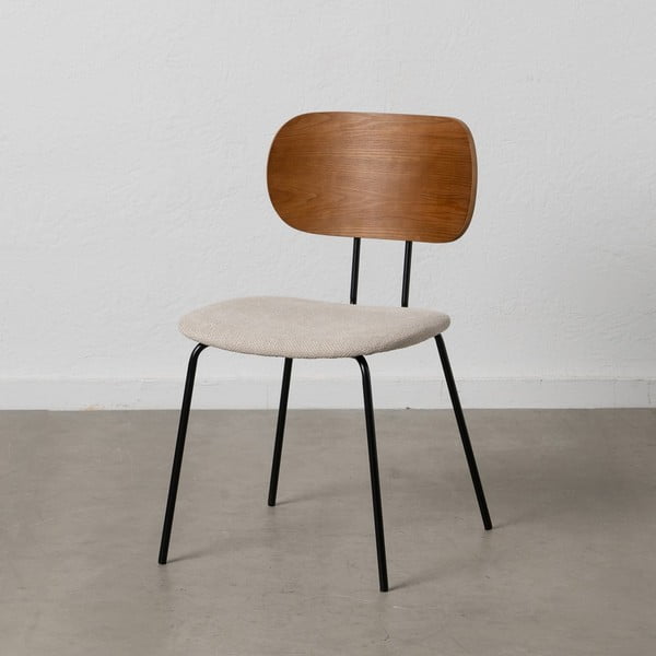 Smeđe/krem blagovaonske stolice u setu 4 kom Cleo – Ixia-image-1