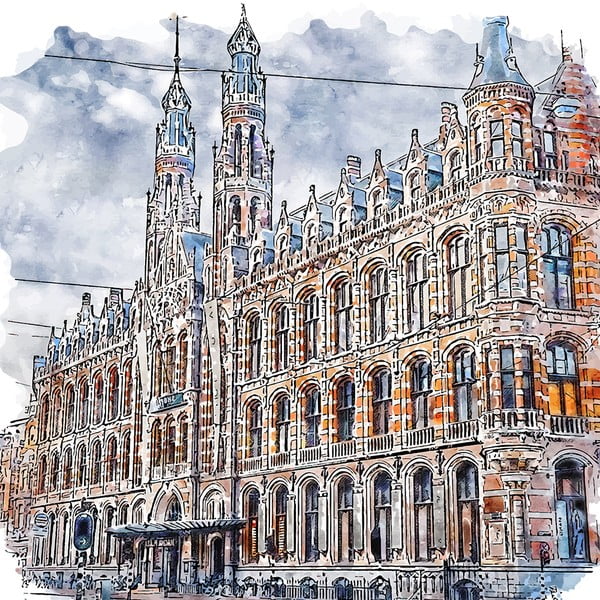 Slika 50x50 cm Amsterdam – Fedkolor