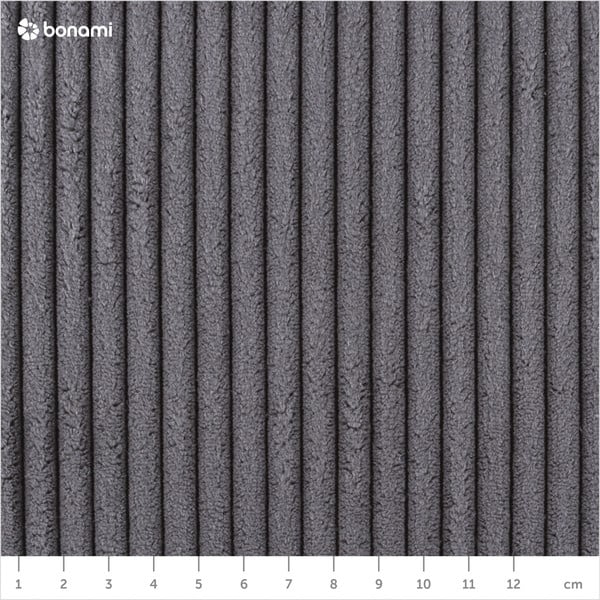 Tamno sivi tapecirani bračni krevet bez podnice 160x200 cm Mattis Cord – Meise Möbel-image-4