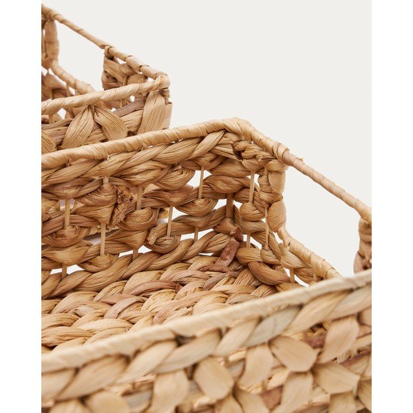 Košare u setu 2 kom od vodenog zumbula 36x27x9 cm Tressa – Kave Home-image-3