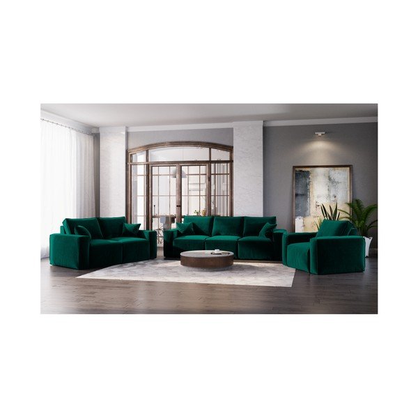 Tamnozelena sofa Cosmopolitan Design Florida, 180 cm-image-4