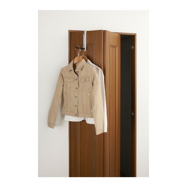 Crno-bijela sklopiva kuka za vrata YAMAZAKI Mito-image-3