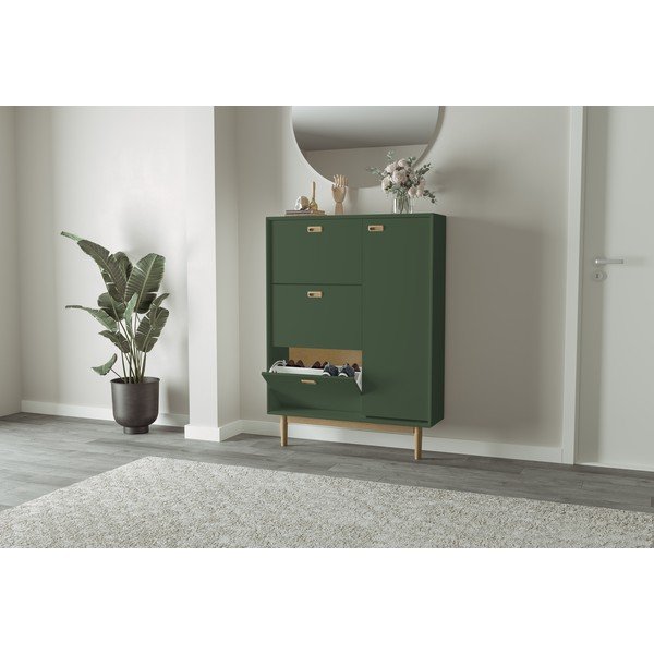 Zeleni preklopni ormarić za cipele Svea – Tenzo-image-1