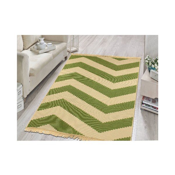 Tepih ZigZag Green Beige, 120 x 180 cm-image-2