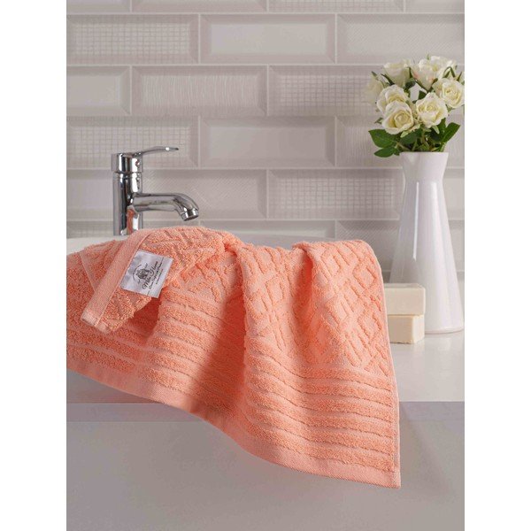 Narančasti pamučni set ručnika 2 kom od frotira Diamond – Mila Home-image-2