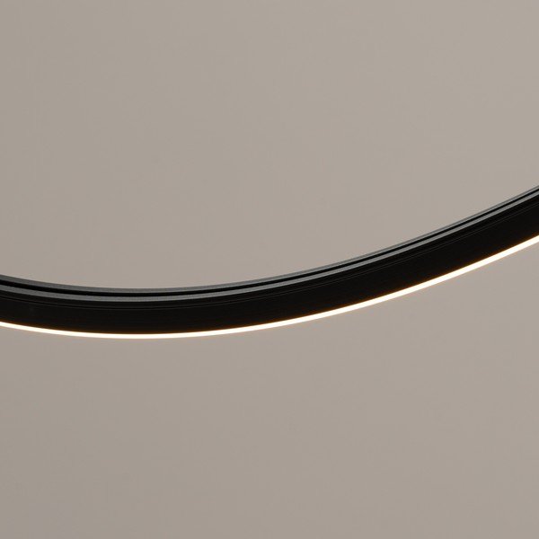 Crna LED viseća svjetiljka aluminijska ALVAR – Thoro-image-4